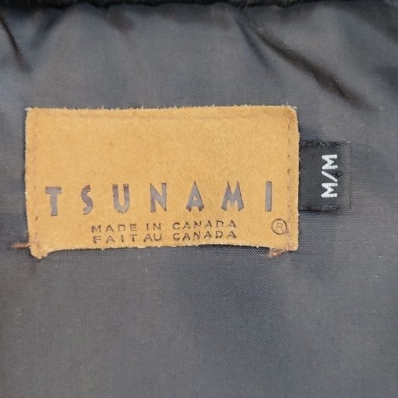 Tsunami Black Faux Fur Jacket - Size M - Picture 11 of 12